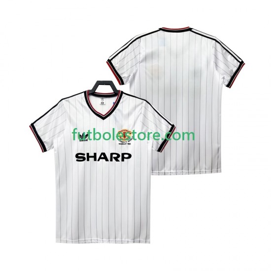Segunda Equipación del Manchester United Retro 1983 1984 Manga Corta para Hombre Segunda Equipación del Manchester United Retro 1983 1984 Manga Corta para Hombre