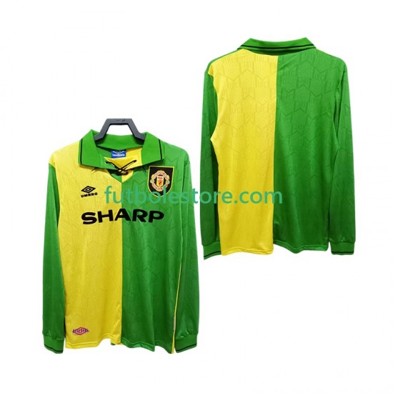 Segunda Equipación del Manchester United Retro 1992 1994 ML para Hombre Segunda Equipación del Manchester United Retro 1992 1994 ML para Hombre