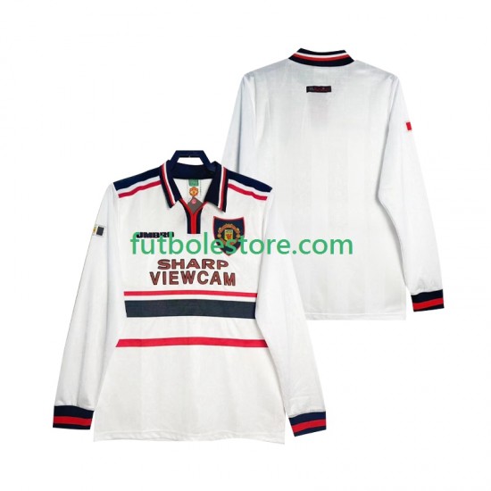 Segunda Equipación del Manchester United Retro 1998 1999 ML para Hombre Segunda Equipación del Manchester United Retro 1998 1999 ML para Hombre