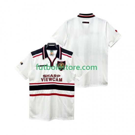 Segunda Equipación del Manchester United Retro 1998 1999 Manga Corta para Hombre Segunda Equipación del Manchester United Retro 1998 1999 Manga Corta para Hombre