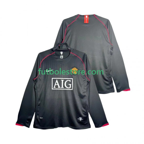 Segunda Equipación del Manchester United Retro 2007 2008 ML para Hombre Segunda Equipación del Manchester United Retro 2007 2008 ML para Hombre