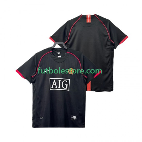 Segunda Equipación del Manchester United Retro 2007 2008 Manga Corta para Hombre Segunda Equipación del Manchester United Retro 2007 2008 Manga Corta para Hombre