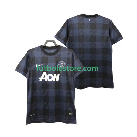 Segunda Equipación del Manchester United Retro 2013 2014 Manga Corta para Hombre Segunda Equipación del Manchester United Retro 2013 2014 Manga Corta para Hombre