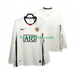 Segunda Equipación del Manchester United Retro Premier League 2008 2009 ML para Hombre