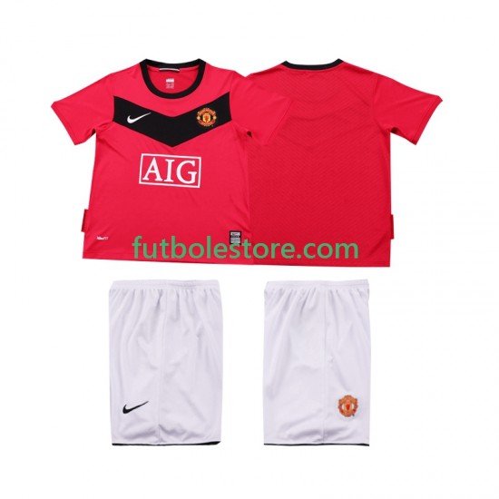 Primera Equipación del Manchester United Retro 2009 2010 Manga Corta para Niño (Camiseta y pantalón) Primera Equipación del Manchester United Retro 2009 2010 Manga Corta para Niño (Camiseta y pantalón)