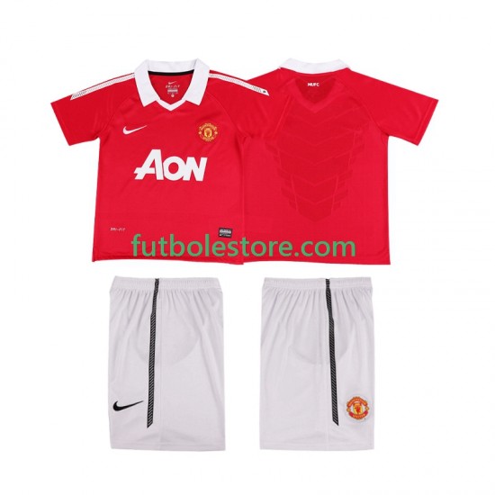 Primera Equipación del Manchester United Retro 2010 2011 Manga Corta para Niño (Camiseta y pantalón) Primera Equipación del Manchester United Retro 2010 2011 Manga Corta para Niño (Camiseta y pantalón)