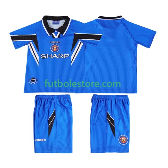 Tercera Equipación del Manchester United Retro 1996 1998 Manga Corta para Niño (Camiseta y pantalón) Tercera Equipación del Manchester United Retro 1996 1998 Manga Corta para Niño (Camiseta y pantalón)