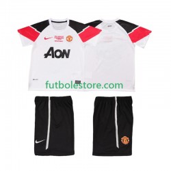 Tercera Equipación del Manchester United Retro Champions League 2011 2012 Manga Corta para Niño (Camiseta y pantalón)