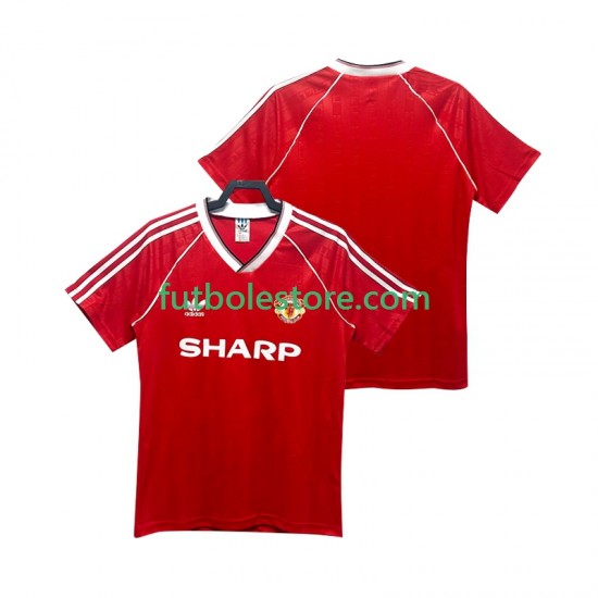 Primera Equipación del Manchester United Retro 1988 1990 Manga Corta para Hombre Primera Equipación del Manchester United Retro 1988 1990 Manga Corta para Hombre