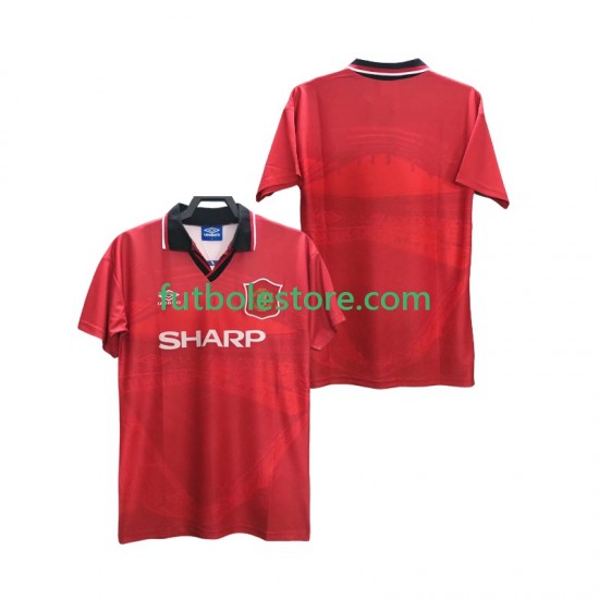 Primera Equipación del Manchester United Retro 1994 1996 Manga Corta para Hombre Primera Equipación del Manchester United Retro 1994 1996 Manga Corta para Hombre