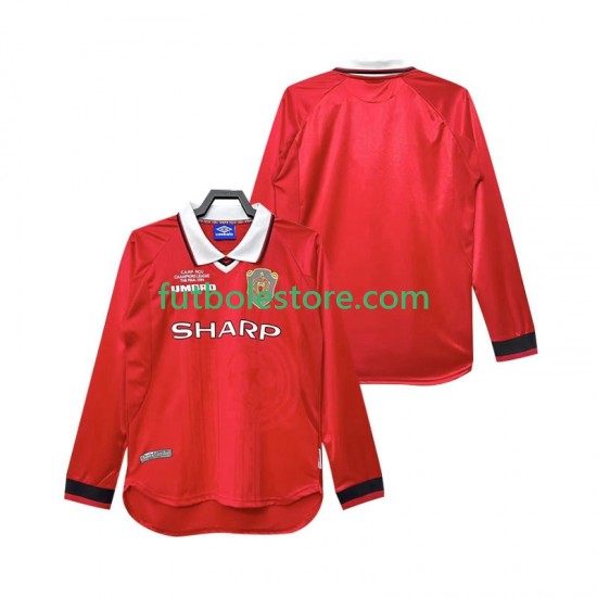 Primera Equipación del Manchester United Retro 1999 2000 ML para Hombre Primera Equipación del Manchester United Retro 1999 2000 ML para Hombre