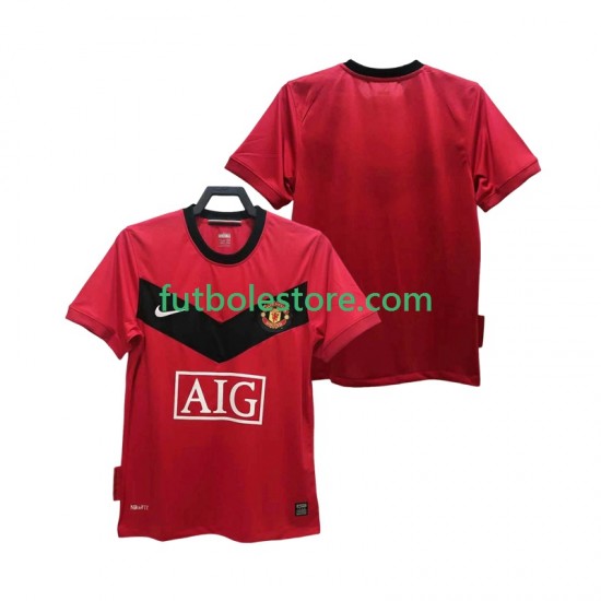 Primera Equipación del Manchester United Retro 2009 2010 Manga Corta para Hombre Primera Equipación del Manchester United Retro 2009 2010 Manga Corta para Hombre