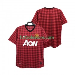 Primera Equipación del Manchester United Retro 2012 2013 Manga Corta para Hombre