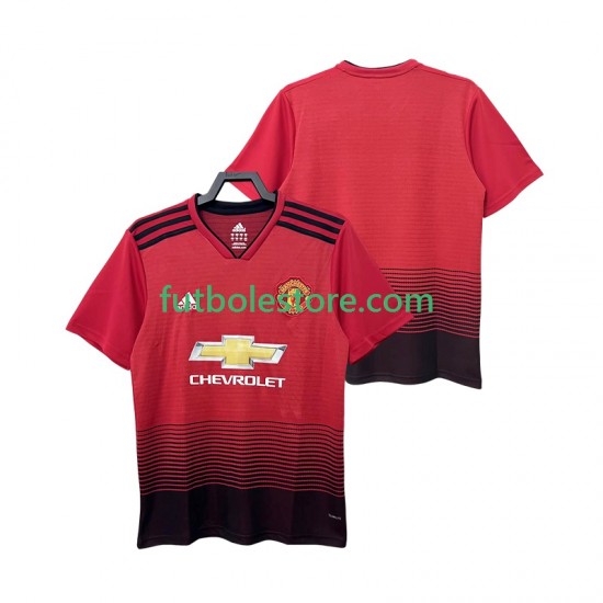 Primera Equipación del Manchester United Retro 2018 2019 Manga Corta para Hombre Primera Equipación del Manchester United Retro 2018 2019 Manga Corta para Hombre