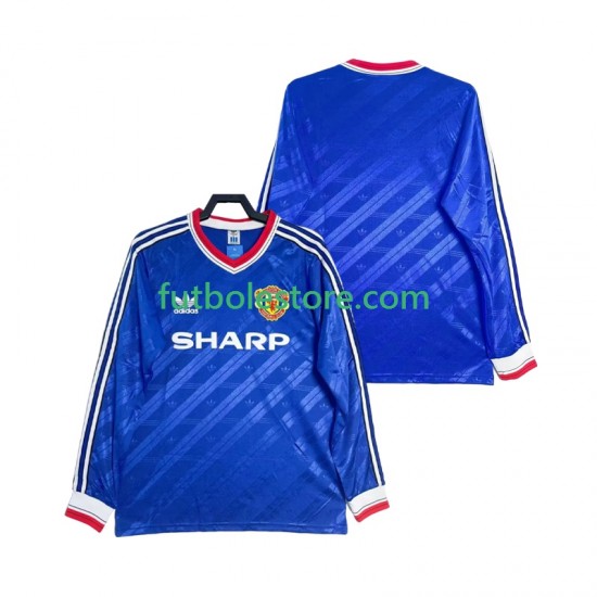 Tercera Equipación del Manchester United Retro 1986 1988 ML para Hombre Tercera Equipación del Manchester United Retro 1986 1988 ML para Hombre