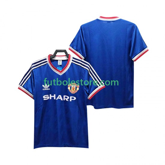 Tercera Equipación del Manchester United Retro 1986 1988 Manga Corta para Hombre Tercera Equipación del Manchester United Retro 1986 1988 Manga Corta para Hombre