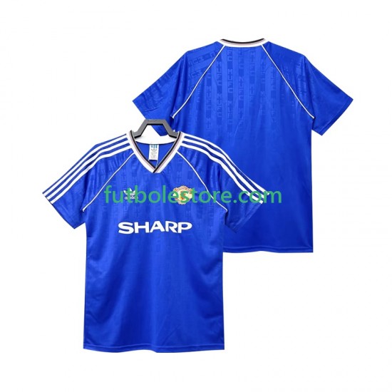 Tercera Equipación del Manchester United Retro 1988 1990 Manga Corta para Hombre Tercera Equipación del Manchester United Retro 1988 1990 Manga Corta para Hombre