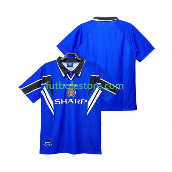 Tercera Equipación del Manchester United Retro 1996 1998 Manga Corta para Hombre Tercera Equipación del Manchester United Retro 1996 1998 Manga Corta para Hombre
