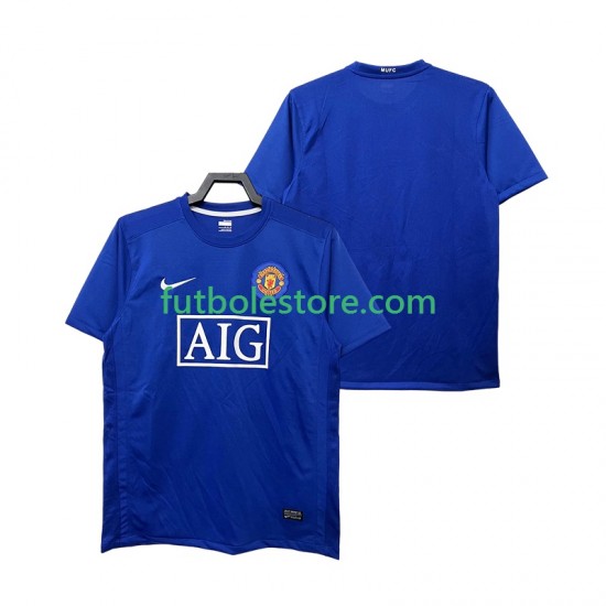 Tercera Equipación del Manchester United Retro 2008 2009 Manga Corta para Hombre Tercera Equipación del Manchester United Retro 2008 2009 Manga Corta para Hombre