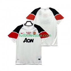 Tercera Equipación del Manchester United Retro Champions League 2011 2012 Manga Corta para Hombre