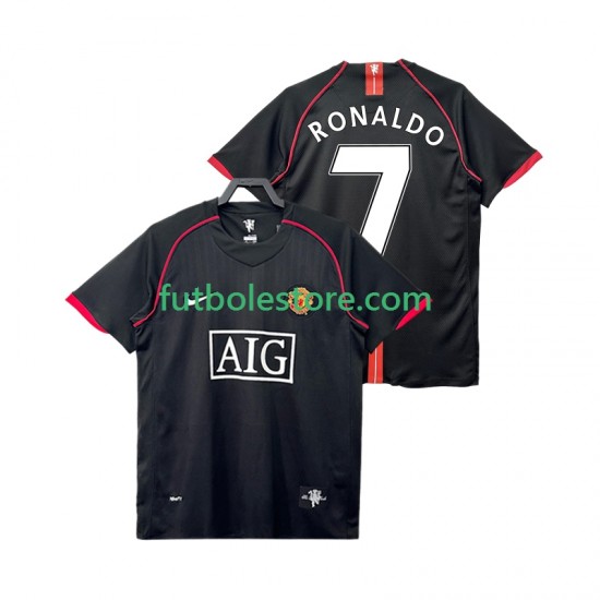 Segunda Equipación del Manchester United Ronaldo 7 Retro 2007 2008 Manga Corta para Hombre Segunda Equipación del Manchester United Ronaldo 7 Retro 2007 2008 Manga Corta para Hombre