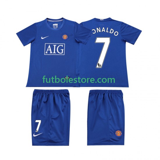 Tercera Equipación del Manchester United Ronaldo 7 Retro 2008 2009 Manga Corta para Niño (Camiseta y pantalón) Tercera Equipación del Manchester United Ronaldo 7 Retro 2008 2009 Manga Corta para Niño (Camiseta y pantalón)