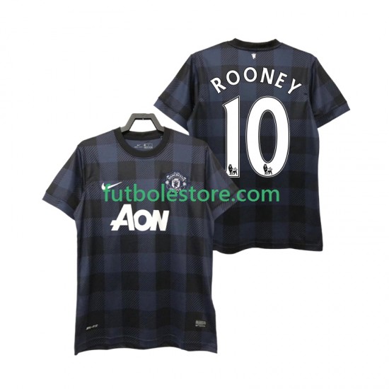 Segunda Equipación del Manchester United Rooney 10 Retro 2013 2014 Manga Corta para Hombre Segunda Equipación del Manchester United Rooney 10 Retro 2013 2014 Manga Corta para Hombre