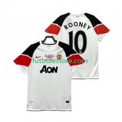Tercera Equipación del Manchester United Rooney 10 Retro Champions League 2011 2012 Manga Corta para Hombre
