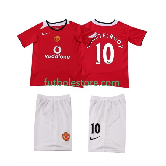 Primera Equipación del Manchester United Ruud van Nistelrooy Retro 2005 2006 Manga Corta para Niño (Camiseta y pantalón) Primera Equipación del Manchester United Ruud van Nistelrooy Retro 2005 2006 Manga Corta para Niño (Camiseta y pantalón)