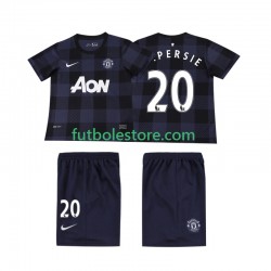 Segunda Equipación del Manchester United V PERSIE 20 Retro 2013 2014 Manga Corta para Niño (Camiseta y pantalón)