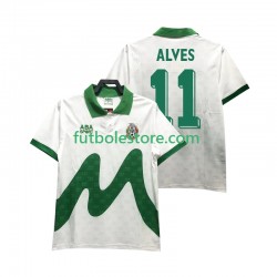 Segunda Equipación del México ALVES 11 Retro 1995 Manga Corta para Hombre Segunda Equipación del México ALVES 11 Retro 1995 Manga Corta para Hombre