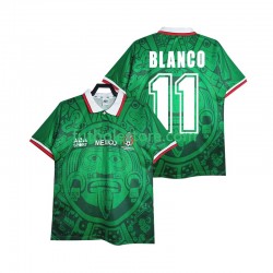 Primera Equipación del México BLANCO 11 Retro 1998 Manga Corta para Hombre Primera Equipación del México BLANCO 11 Retro 1998 Manga Corta para Hombre