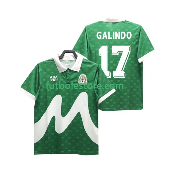 Primera Equipación del México GALINDO 17 Retro 1995 Manga Corta para Hombre Primera Equipación del México GALINDO 17 Retro 1995 Manga Corta para Hombre