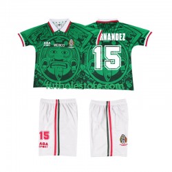 Primera Equipación del México HERNANDEZ 15 Retro 1998 Manga Corta para Niño (Camiseta y pantalón) Primera Equipación del México HERNANDEZ 15 Retro 1998 Manga Corta para Niño (Camiseta y pantalón)