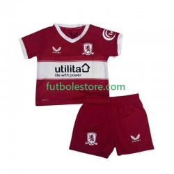 Primera Equipación del Middlesbrough 2025-2026 Manga Corta para Niño (Camiseta y pantalón)
