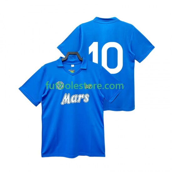 Primera Equipación del Napoli 10 Retro 1988 1989 Manga Corta para Hombre Primera Equipación del Napoli 10 Retro 1988 1989 Manga Corta para Hombre