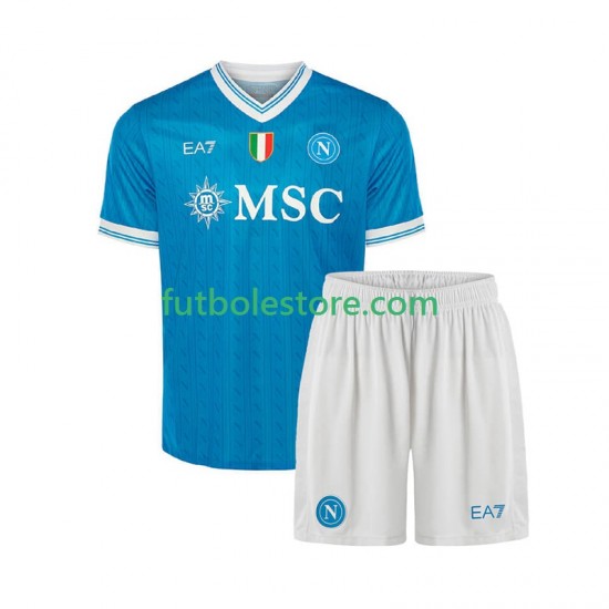 Primera Equipación del Napoli 2025-2026 Manga Corta para Niño (Camiseta y pantalón) Primera Equipación del Napoli 2025-2026 Manga Corta para Niño (Camiseta y pantalón)