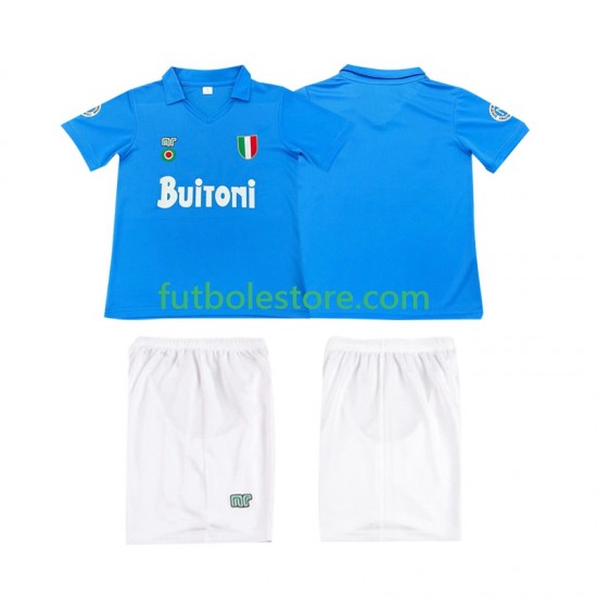 Primera Equipación del Napoli Retro 1987 1988 Manga Corta para Niño (Camiseta y pantalón) Primera Equipación del Napoli Retro 1987 1988 Manga Corta para Niño (Camiseta y pantalón)