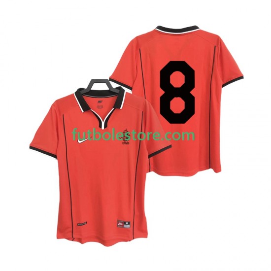 Primera Equipación del Países Bajos 8 Retro 1998 Manga Corta para Hombre Primera Equipación del Países Bajos 8 Retro 1998 Manga Corta para Hombre
