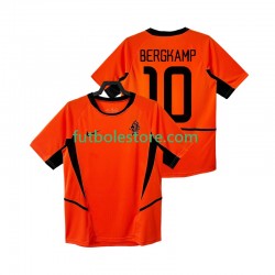 Primera Equipación del Países Bajos BERGKAMP 10 Retro 2002 Manga Corta para Hombre
