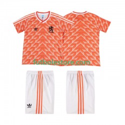 Primera Equipación del Países Bajos Retro 1988 Manga Corta para Niño (Camiseta y pantalón)