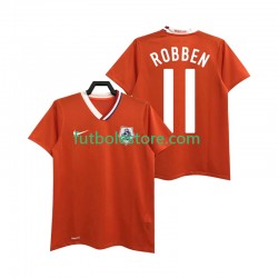 Primera Equipación del Países Bajos ROBBEN 11 Retro 2008 Manga Corta para Hombre