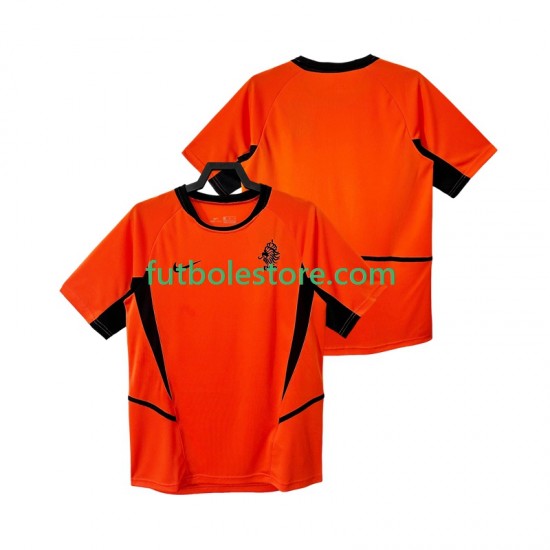 Primera Equipación del Países Bajos Retro 2002 Manga Corta para Hombre Primera Equipación del Países Bajos Retro 2002 Manga Corta para Hombre