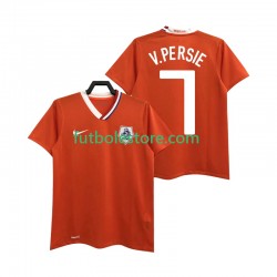 Primera Equipación del Países Bajos Robin van Persie 7 Retro 2008 Manga Corta para Hombre