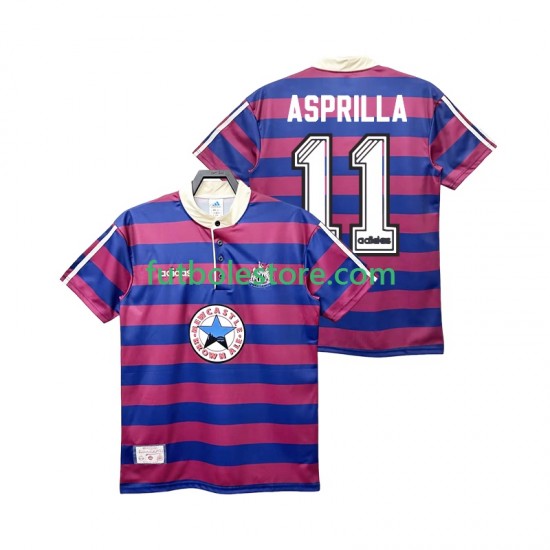 Segunda Equipación del Newcastle United ASPRILLA 11 Retro 1995 1997 Manga Corta para Hombre Segunda Equipación del Newcastle United ASPRILLA 11 Retro 1995 1997 Manga Corta para Hombre