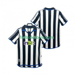 Primera Equipación del Newcastle United Retro 2000 2001 Manga Corta para Hombre