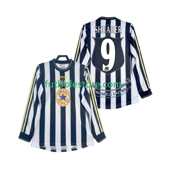 Primera Equipación del Newcastle United SHEARER 9 Retro 1997 1999 ML para Hombre Primera Equipación del Newcastle United SHEARER 9 Retro 1997 1999 ML para Hombre