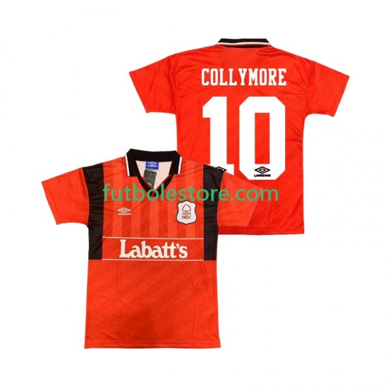 Primera Equipación del Nottingham Forest COLLYMORE 10 Retro 1994 1995 Manga Corta para Hombre Primera Equipación del Nottingham Forest COLLYMORE 10 Retro 1994 1995 Manga Corta para Hombre