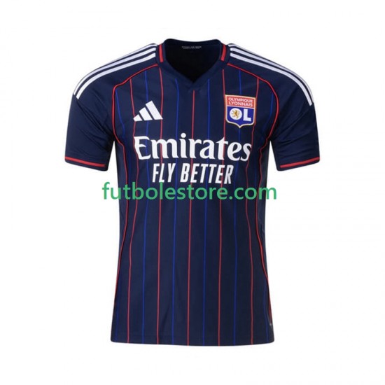 Segunda Equipación del Olympique de Lyon 2025-2026 Manga Corta para Hombre Segunda Equipación del Olympique de Lyon 2025-2026 Manga Corta para Hombre