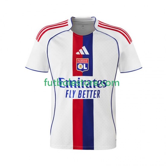 Primera Equipación del Olympique de Lyon 2025-2026 Manga Corta para Hombre Primera Equipación del Olympique de Lyon 2025-2026 Manga Corta para Hombre